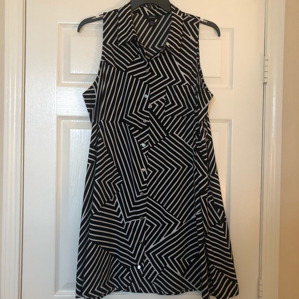 Alfani - black and white dress